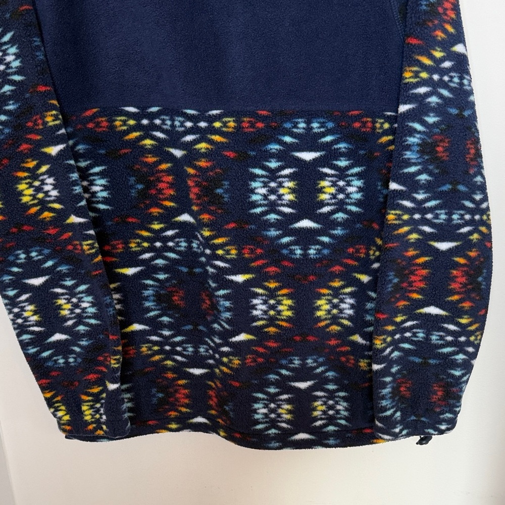 Massive Outdoor Fleece Hoodie Size M Vibrant Multicolor Pullover - Picture 10 of 14